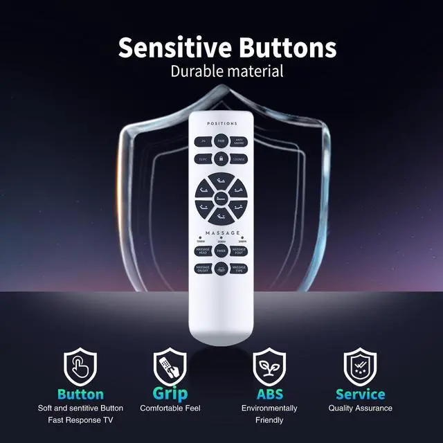 Alt view image 4 of 5 - Snrigw Replacement Remote Control for OKIN RF.50.19.24 Adjustable Bed Base Models MAXXPRIME K8, OTDMEL, Structures, Calma & More