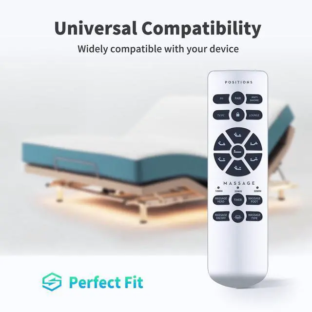 Alt view image 3 of 5 - Snrigw Replacement Remote Control for OKIN RF.50.19.24 Adjustable Bed Base Models MAXXPRIME K8, OTDMEL, Structures, Calma & More