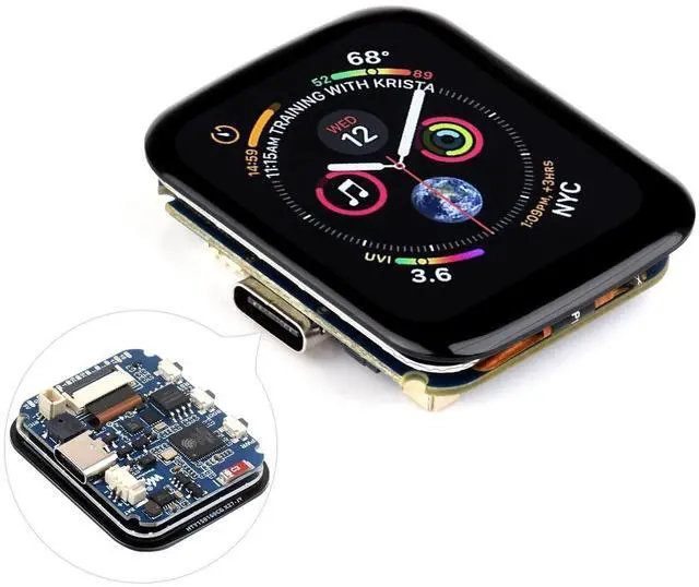 Main image of Waveshare ESP32-S3 1.69inch Touch Display Development Board, 240280 Pixels, Micro LCD Display with ESP32-S3, 262K Color, Compact Size, Accelerometer and Gyroscope Sensor