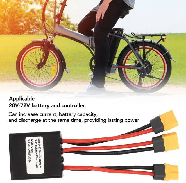 Alt view image 4 of 5 - Dual Battery Parallel Adapter, Electric Double Battery Discharge Converter Dual Battery Parallel Module Adapter 20V72V (20A)