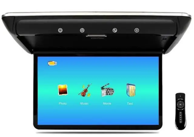 Main image of Immiper 12.2 Inch Flip Down Roof Mount Car Overhead Monitor, 1920x1080P IPS LED Display with HDMI (Black)