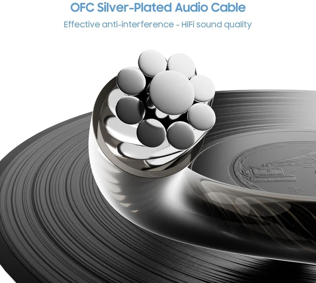 Alt view image 3 of 5 - BASN SC100 IEM Silver-Plated MMCX Cable, 150cm OFC Wired Cable for in-Ear Monitors - Compatible with BASN Bsinger, Bmaster Series (SC100-MMCX-Black)