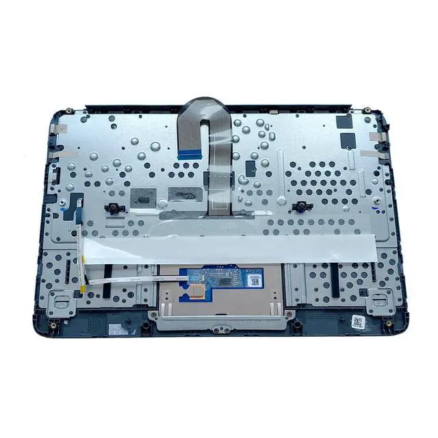 Alt view image 2 of 5 - Lyinsen Replacement for HP Chromebook 11 G8 EE Laptop Upper Case Palmrest Keyboard Touchpad Assembly Part 11.6" L90339-001 Top Cover Grey