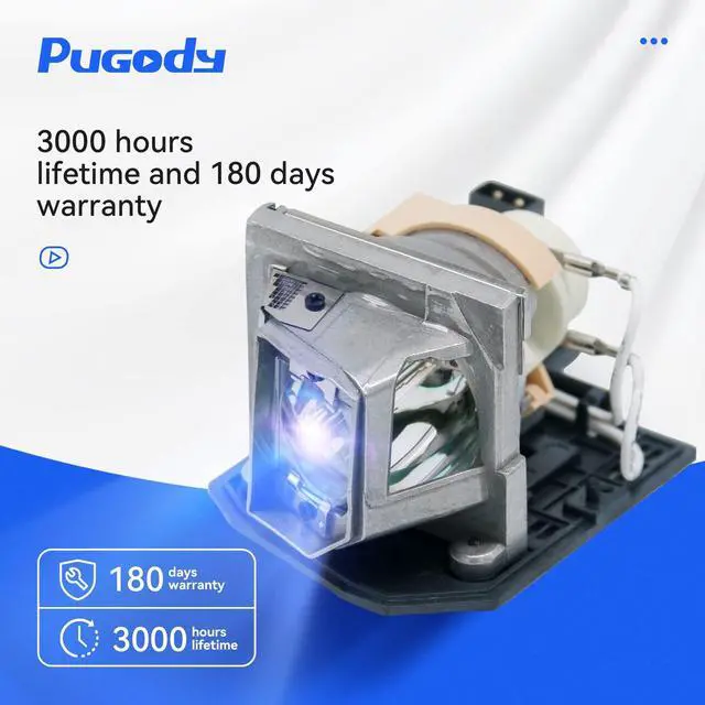 Alt view image 2 of 5 - Pugody BL-FP230D FP230H FP230J FP230F Replacement Projector Lamp Bulb for Optoma DH1010 EH1020 EW615 EX612 EX615 GT750E HD180 HD22 HD23 HD200X HD20-LV HD2200 HT1081 EH1020 HT1080 TX612 TX615 TW610ST