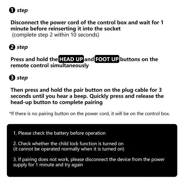 Alt view image 3 of 5 - Snrigw Replacement Remote Control for Naomi Home Idealbase Adjustable Bed Compatible with Models 89607/85307/96807/85587W/77793/77705/77794