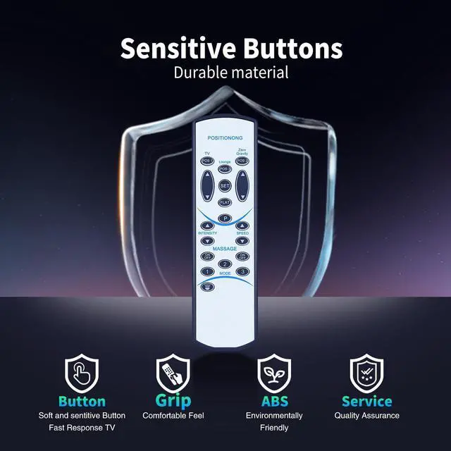 Alt view image 5 of 5 - Snrigw Replacement Remote Control for Naomi Home Idealbase Adjustable Bed Compatible with Models 89607/85307/96807/85587W/77793/77705/77794