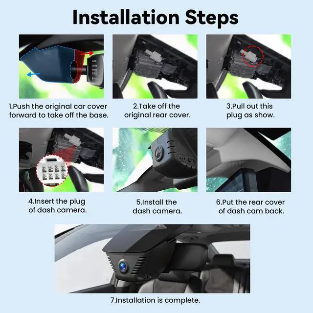 Alt view image 2 of 5 - 4K Dash Cam Fit for Honda Accord 2023 2024 2025 Hybrid LX Sport EX Touring EX-L(Gen11), OEM Look, WiFi & APP,2160P UHD Video,Loop Recording,Plug & Play,Built-in Microphone,Night Vision
