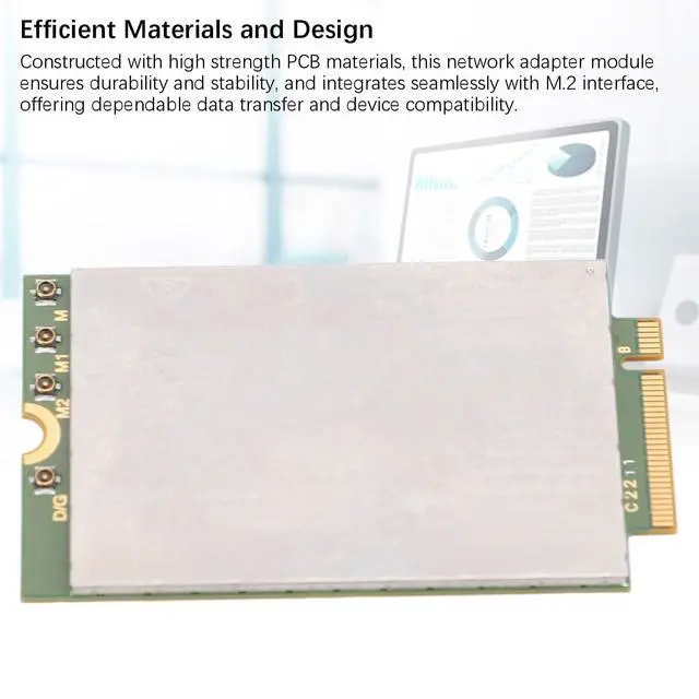 Alt view image 3 of 5 - FM350 GL DW5931E ESIM Network Card Module, 5G NR 4G LTE 4.67Gbps Network Adapter Card for Latitude, for Precision, for XPS Series, Laptop Network Adapter Module for Linux