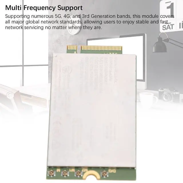 Alt view image 5 of 5 - FM350 GL DW5931E ESIM Network Card Module, 5G NR 4G LTE 4.67Gbps Network Adapter Card for Latitude, for Precision, for XPS Series, Laptop Network Adapter Module for Linux