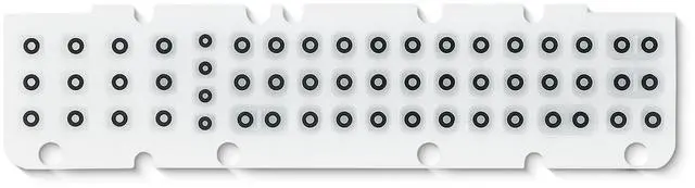 Alt view image 2 of 5 - Kaibintex Rubber Keyboard (51-Key) for Honeywell Thor VM1A Vehicle-Mounted Computer,Keypad Replacement Support Computer,Foldable Silicone Flexible Material