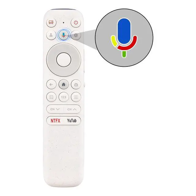 Alt view image 2 of 5 - ALLIMITY Replacement Voice Remote Control fit for TCL NXTVISION Series QLED 4K UHD Google Smart TV V55A300W 65A300W 85A300W,2024 Model