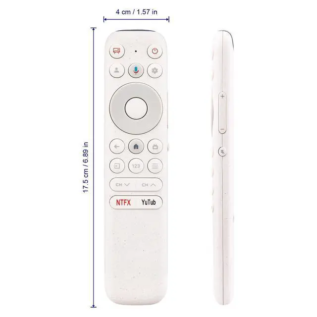 Alt view image 4 of 5 - ALLIMITY Replacement Voice Remote Control fit for TCL NXTVISION Series QLED 4K UHD Google Smart TV V55A300W 65A300W 85A300W,2024 Model