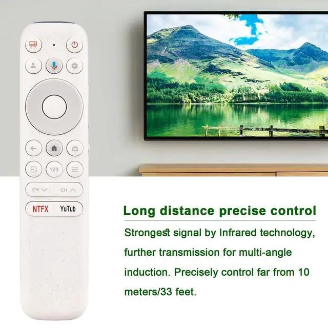 Alt view image 5 of 5 - ALLIMITY Replacement Voice Remote Control fit for TCL NXTVISION Series QLED 4K UHD Google Smart TV V55A300W 65A300W 85A300W,2024 Model