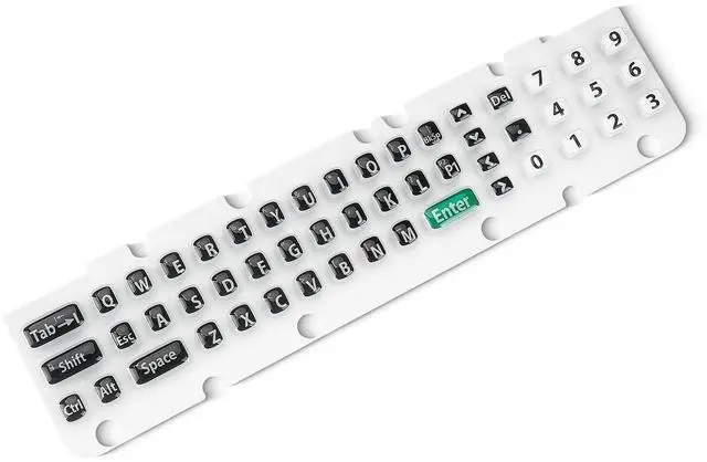 Alt view image 4 of 5 - Kaibintex Rubber Keyboard (51-Key) for Honeywell Thor VM1A Vehicle-Mounted Computer,Keypad Replacement Support Computer,Foldable Silicone Flexible Material