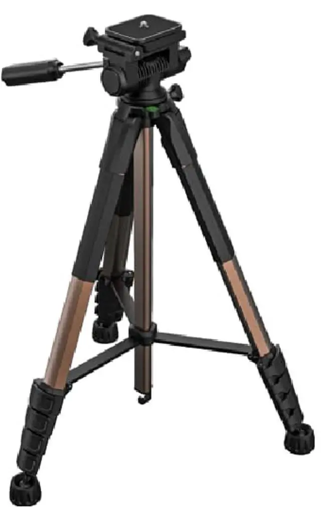 Alt view image 4 of 5 - K&F CONCEPT Camera Tripod, 75" Lightweight Portable Travel Outdoor DSLR Tripods for Camera Phone Video Recording Tripod Stand, Cellphone Clip for Smartphone Live Streaming Vlog (Bronze Gold, 75'')