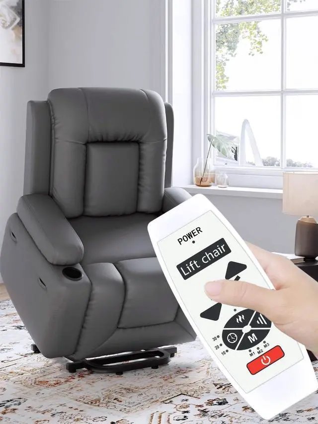 Alt view image 3 of 5 - PZL 5 Pin Replacement Remote Control fit for Lift Recliner Chair with Vibration Massage & Heat