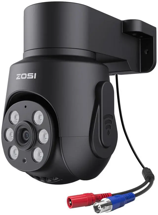 Main image of ZOSI 1080p HD-TVI Surveillance Camera Outdoor Indoor, 360 Pan Tilt 2MP Wired Security Weatherproof CCTV Dome Camera with Audio Recording, IR Night Vision, Only Work with Our DVR