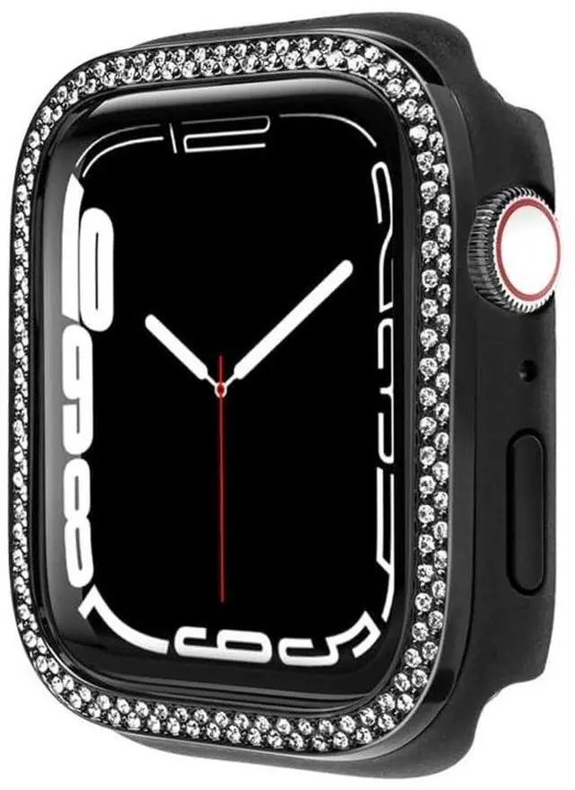 Alt view image 2 of 3 - CASETiFY Gem Watch Case Compatible with Apple Watch Series 7-9 - 41mm - Smoke