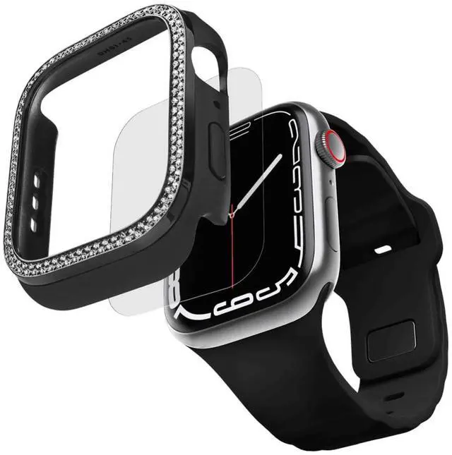 Alt view image 3 of 3 - CASETiFY Gem Watch Case Compatible with Apple Watch Series 7-9 - 41mm - Smoke