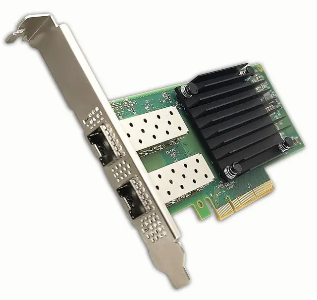 Alt view image 4 of 5 - 10/25GbE NIC with Mellanox CX-5 EN Chipset MCX512A-ACUT, Dual SFP28 Port PCIE3.0 x8, 25G Ethernet Network Adapter Card Support Windows/Linux/VMare/OFED, UEFI Enable