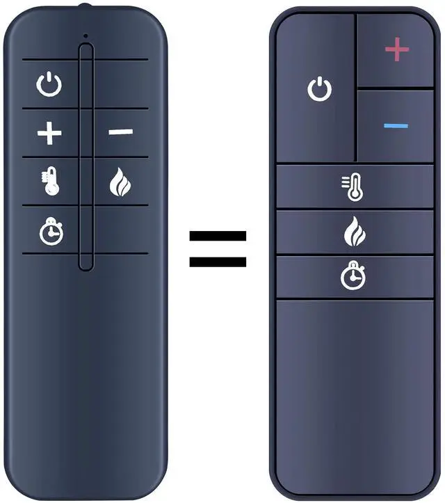 Main image of PZL New Replacement Remote Control for Whalen Electric Fireplace Heater WMFP68EC-24ES WMFP68EC-24WH WSF36SY23C WSF60WV23-WA WSLWFP48-5 WSLWFP54-6 SF127-23AI2D SF127-26AI2D WSF36SY23M WSF60WV23-DB