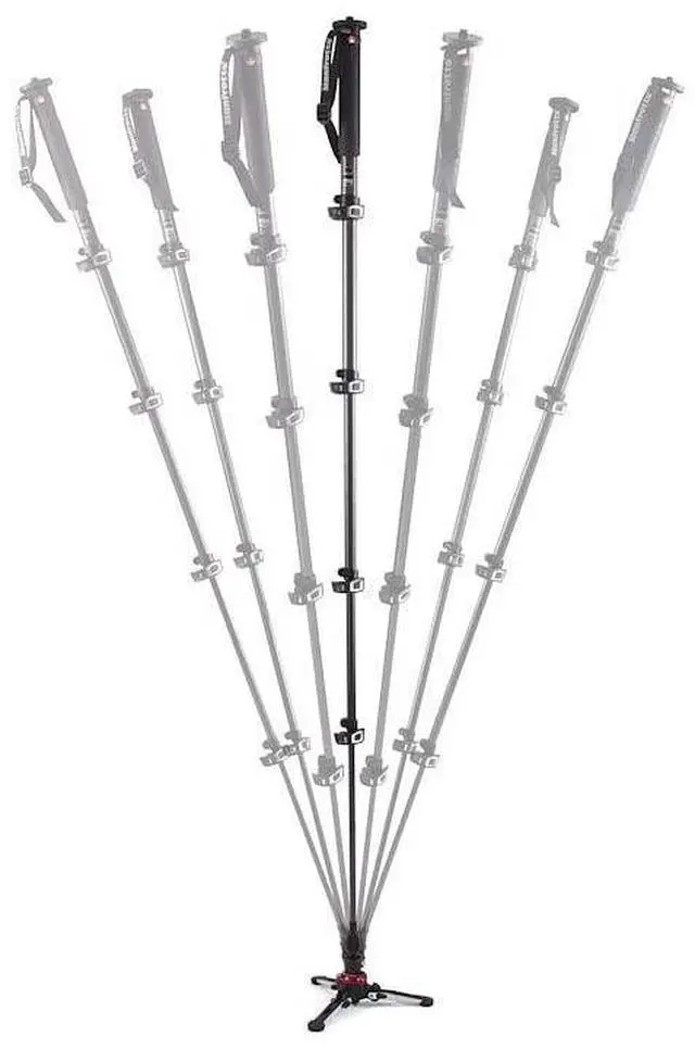 Alt view image 2 of 5 - Manfrotto Xpro 5 Section Carbon Fiber Video Monopod, Black (MVMXPROC5US)