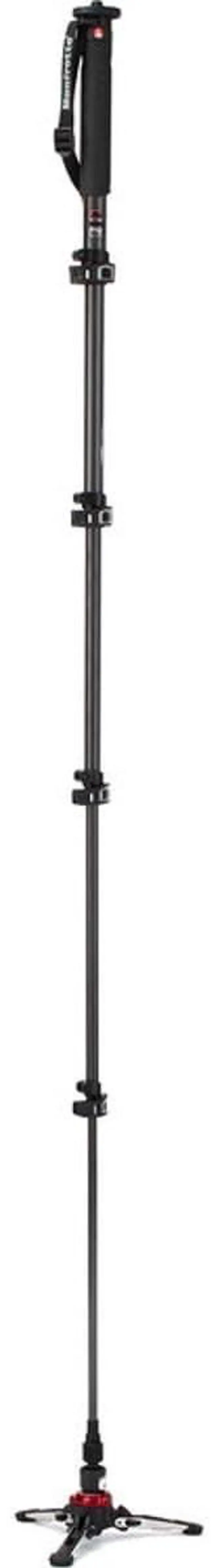 Alt view image 4 of 5 - Manfrotto Xpro 5 Section Carbon Fiber Video Monopod, Black (MVMXPROC5US)