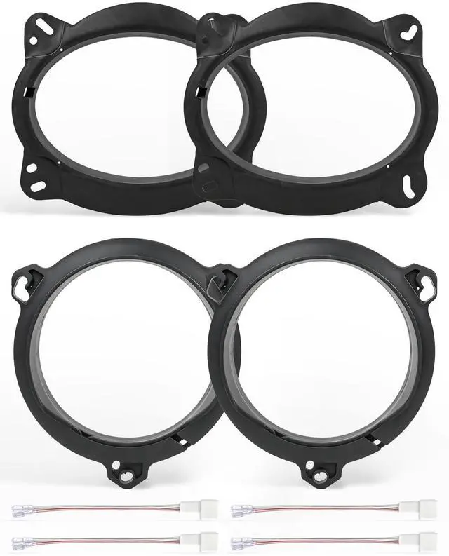 Main image of NuIth Car 69 Inch Front + 6.5 Inch Rear Door Speaker Adapter Kit for Toyota 03-09 4 Runner 05-11 Avalon 08-12 Highlander 09-11 Venza 08-11 Sequoia, Speaker Bracket Spacer for Aftermarket Install