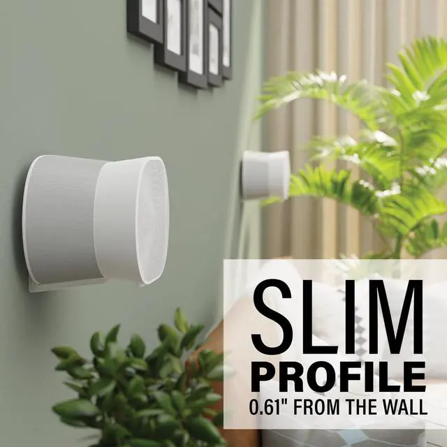 Alt view image 3 of 5 - Fixed Speaker Wall Mount Designed for The Sonos Era 300 (White Single)