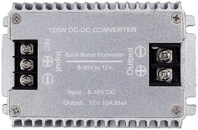 Main image of Valefod DC to DC High Efficiency Voltage Converter 8-36V to 12V 10A 120W Buck-Boost Converter DIY Power Supply Step-Down/Up Transformer