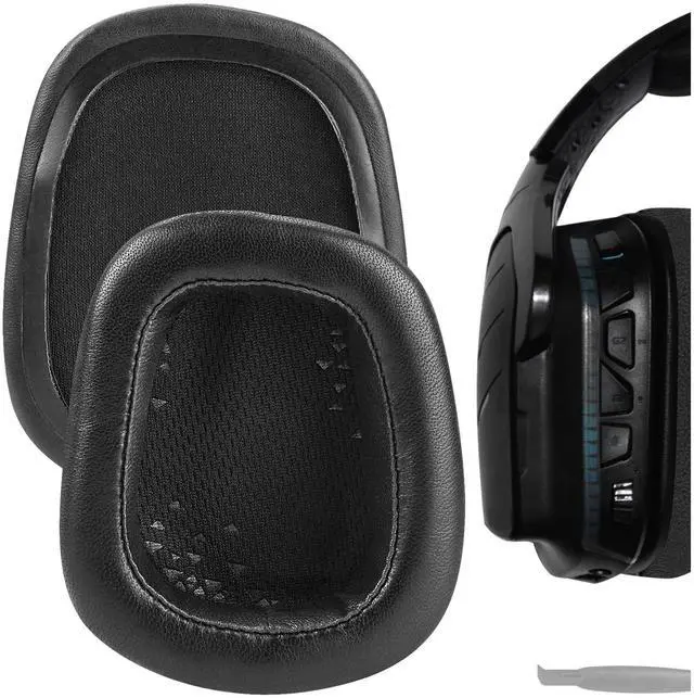 Main image of Geekria Elite Sheepskin Replacement Ear Pads for Logitech G533/ G633/ G635/ G933/ G935/ G930/ G933S/ G633S/ G430/ G431/ G432/ G433/ G332/ G230/ G231/ G233/ G35 Headphones (Black)