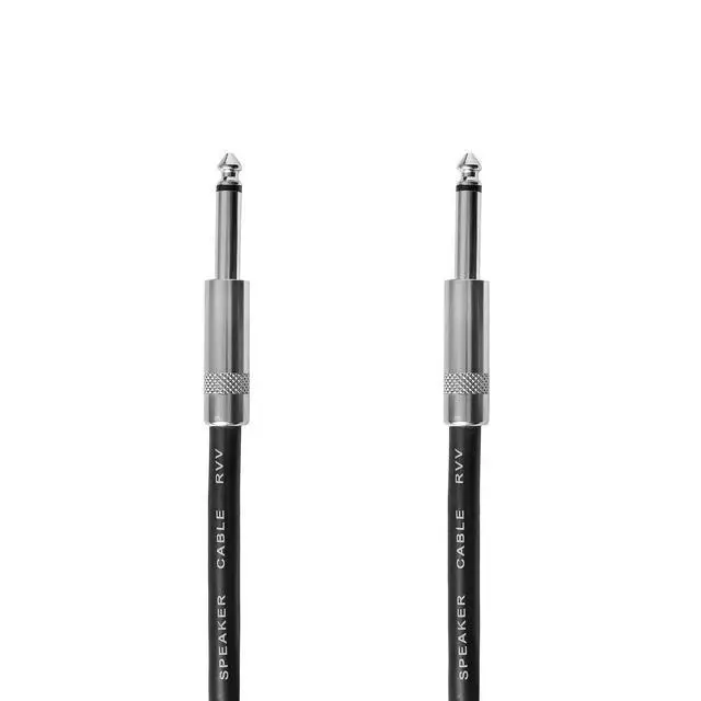 Alt view image 3 of 5 - Yoico 2Pcs 10 Feet Professional Speaker Cables, Pair 10 ft 12 Gauge 1/4 Inch Male Audio Amplifier Connection Heavy Duty Cord Wire
