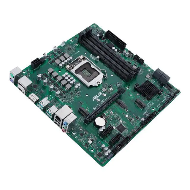 Alt view image 4 of 5 - ASUS Pro Q570M-C/CSM LGA1200 (Intel 10th&11th Gen) mATX Commercial Motherboard (PCIe 4.0,1 LAN,Front Panel USB 3.2 Type-C, Intel vPro,2X DP,TPM 2.0 IC,COM debug Header,self-Recovering BIOS,