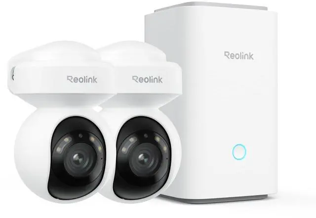 Main image of REOLINK Outdoor Security Camera System, 5MP PTZ WiFi Cameras with Auto Tracking, Plug-in Power, microSD Card Included, Supports Max.512GB2 Storage, 24/7 Offline Recording, Home Hub with 2x E1 Ou