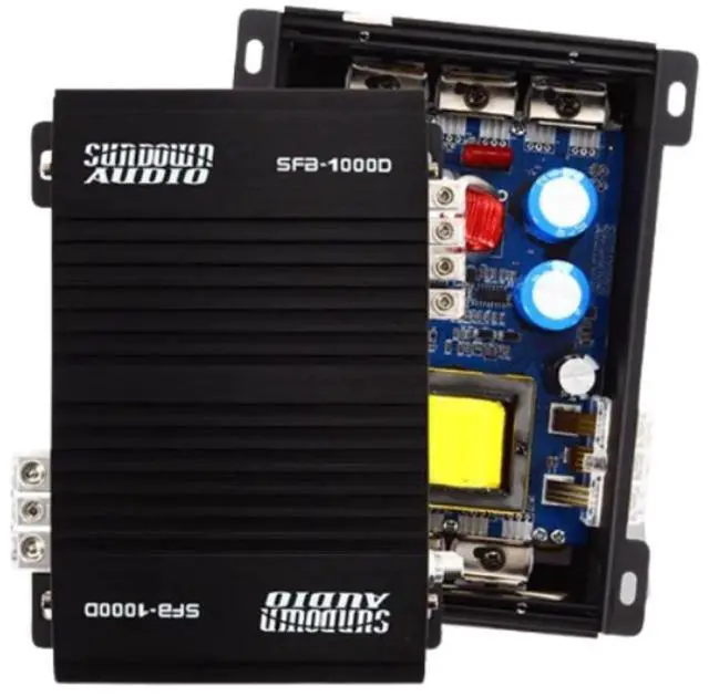 Main image of Sundown Audio Full Range Class D Monoblock Amplifier - 1000W/600W RMS 1-Ohm Stable Digital Car Audio Amp with Variable Filters, Bass Boost, Clipping Remote, 4-Way Protection (SFB-1000Dv2)