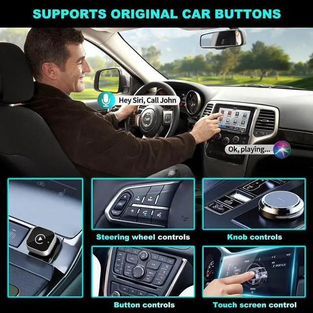 Alt view image 2 of 5 - Wireless CarPlay Adapter for iPhone, Apple CarPlay Wireless Converter