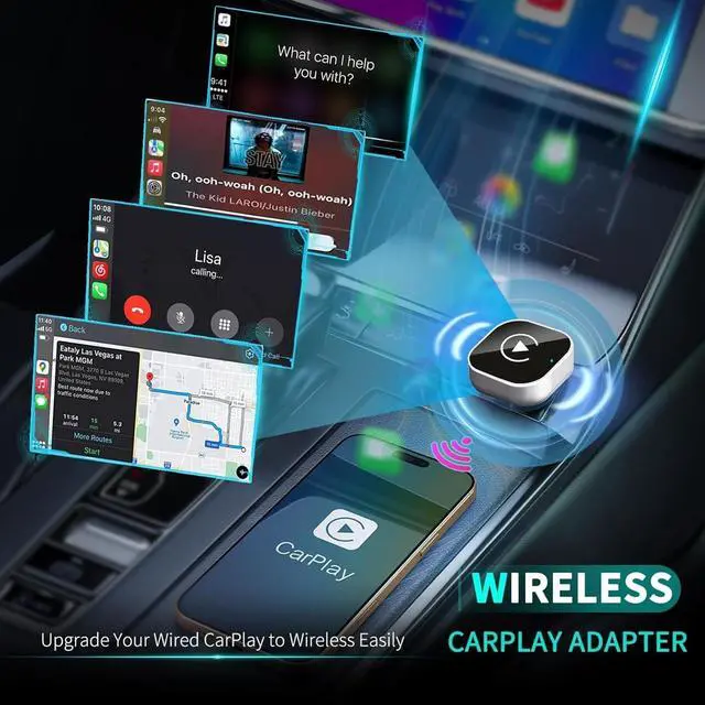 Alt view image 3 of 5 - Wireless CarPlay Adapter for iPhone, Apple CarPlay Wireless Converter