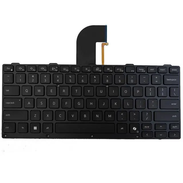 Alt view image 2 of 3 - KGIGIBE Replacement Backlit Keyboard for Dell Latitude 5430 Rugged/Latitude 7330 Rugged Extreme Pro Rugged 14 / Pro Rugged 13 Inch Laptop US Black with AI Key