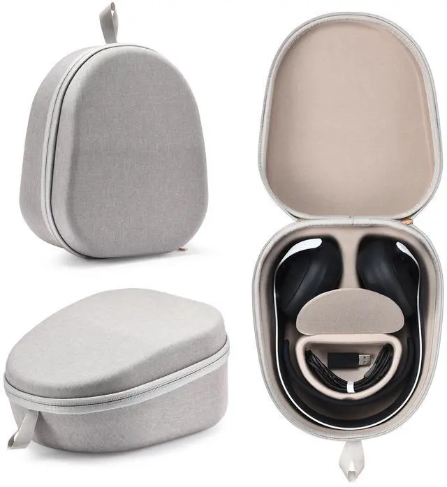 Main image of Headphones Case for Sony Pulse Elite Wireless Headset Storage Case for Sony Headset Wireless Easy to Carry Portable Headset Travel Bag (Light Gray)