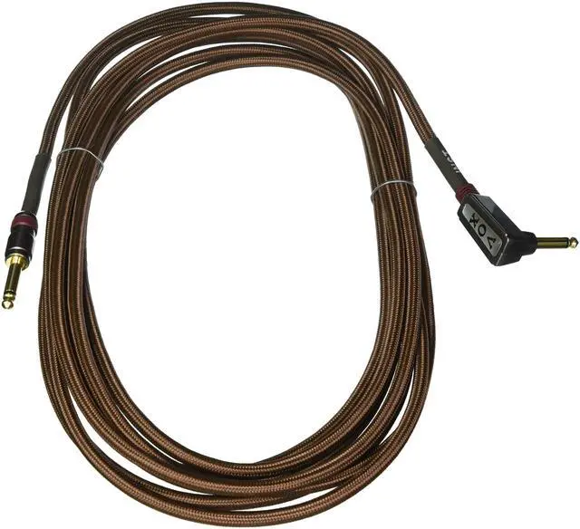 Main image of Vox VAC19 Class A Acoustic Guitar Cable - 19.5ft, 1/4" Straight/Angled TS, Brown