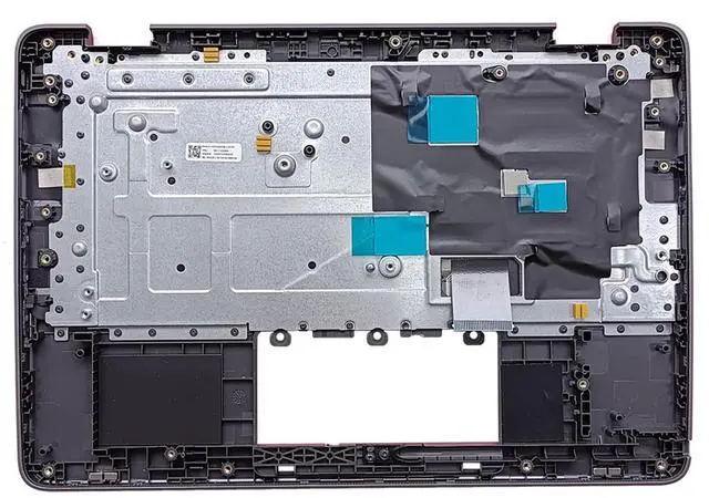Main image of Lyinsen Replacement for Lenovo Chromebook 300E Yoga Gen 4nd 82W2 82W3 Laptop Upper Case Palmrest Keyboard Assembly Part 11.6" 5M11H62893 Top Cover Black(NO WFC)