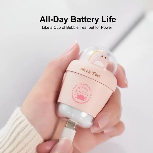 Alt view image 5 of 5 - Surfans T1 Girls Gift Wireless Earbuds, Bluetooth 6.0 with 13mm Bio-Diaphragm Driver, Hi-Fi Stereo Sound, Noise Cancelling, Touch Control, Crystal Ball Design (Pink)