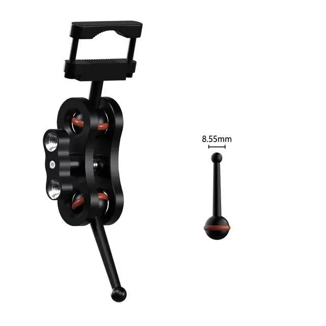 Alt view image 3 of 5 - for Garmin Dash Cam Mount,Compatible with Garmin Mini/Mini 2/Mini 3/45/46/47/55/56/57/65W/66W/67W/Tandem/ X110/X210/X310 etc Dash Cam,Aluminum Rearview Mirror Bracket Kit (8.55mm Ball Heads)
