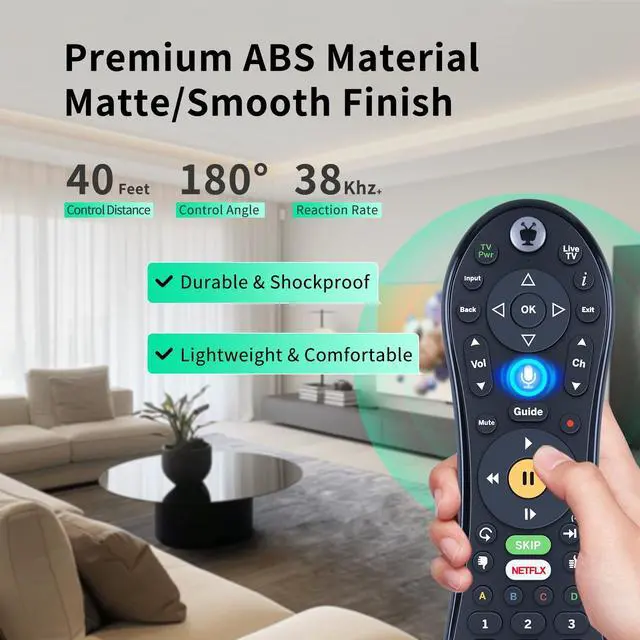 Alt view image 5 of 5 - New C00305 Replacement Voice Remote Control for Tivo Edge, Bolt, Roamio Plus and Pro, for TiVo Mini VOX, for TiVo LUX Remote