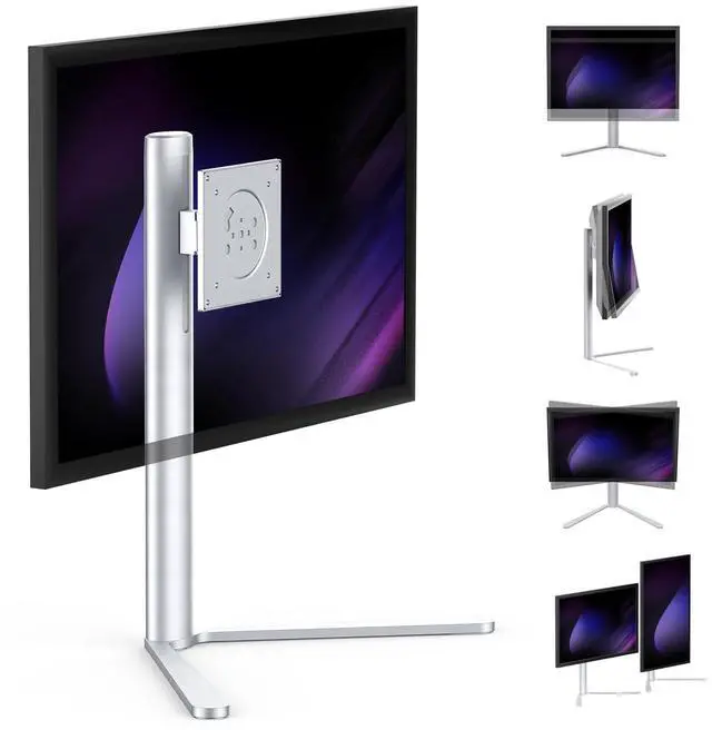 Main image of Cadcreo Aluminum Monitor Stand with Spring-Adjustable Height, Vesa Mount with Full Tilt, Swivel & Rotation, Only for 4.8-7.8LB Monitor Weight Range