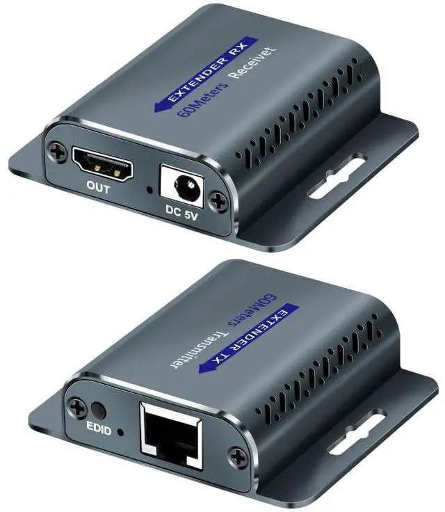 Main image of Techigher HDMI Extender Over CAT5e/6,HDMI Over Ethernet,HD MI Over cat6 with 200 FT for 1080@60Hz,RJ45 to HD Converter Plug & Play with 5V Power Adapter
