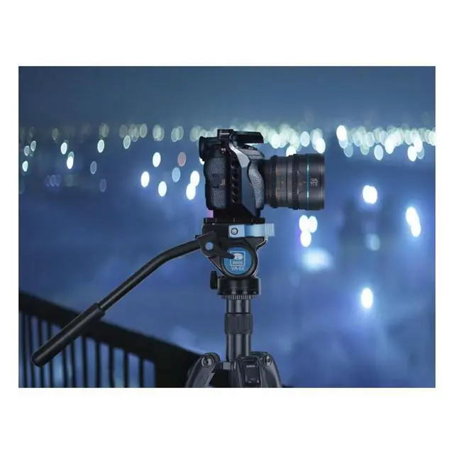Alt view image 2 of 5 - SIRUI T04S Series Aluminum Tripod with VA-5 Compact Fluid Video Head (T-004SK+VA-5)