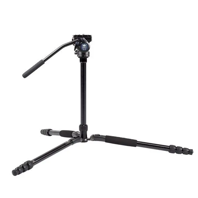 Alt view image 4 of 5 - SIRUI T04S Series Aluminum Tripod with VA-5 Compact Fluid Video Head (T-004SK+VA-5)