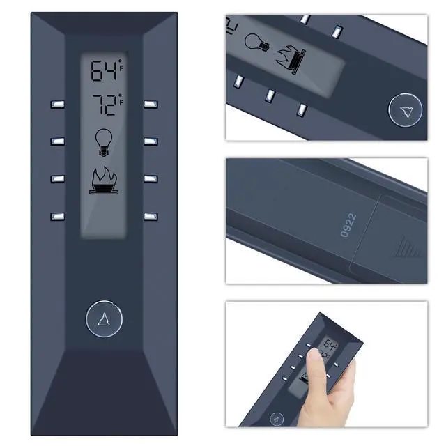 Alt view image 2 of 4 - RYQIF Replacement Remote Control fits Dimplex Electric Fireplace 47-1012-T 47-1012E-T