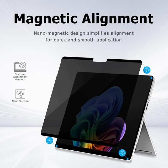 Alt view image 2 of 5 - Megoo MagShield Magnetic Privacy Screen for Surface Laptop 6 13.5"